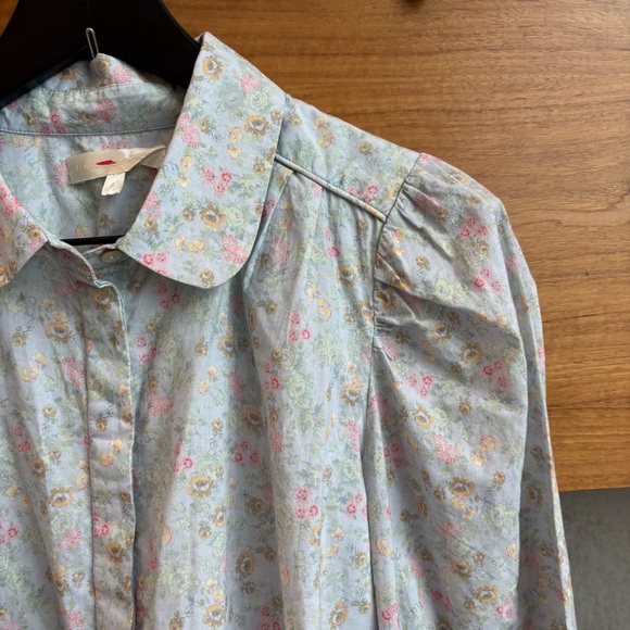 LoveShackFancy Sansom Floral Long Sleeve Top Blouse, Size S - Picture 11 of 16